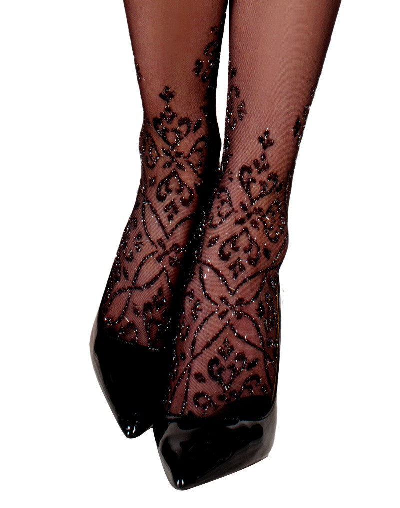 5: Ballerina - Fantasy Halterlose - Strümpfe (20 denier) - Schwarz
