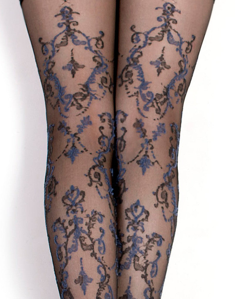 Ballerina - Fantasy Hold Ups - Strümpfe (20 den) - Schwarz & Blau