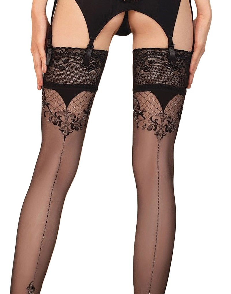 Ballerina - Fantasy Hold Ups - Strümpfe (20 den) - Schwarz