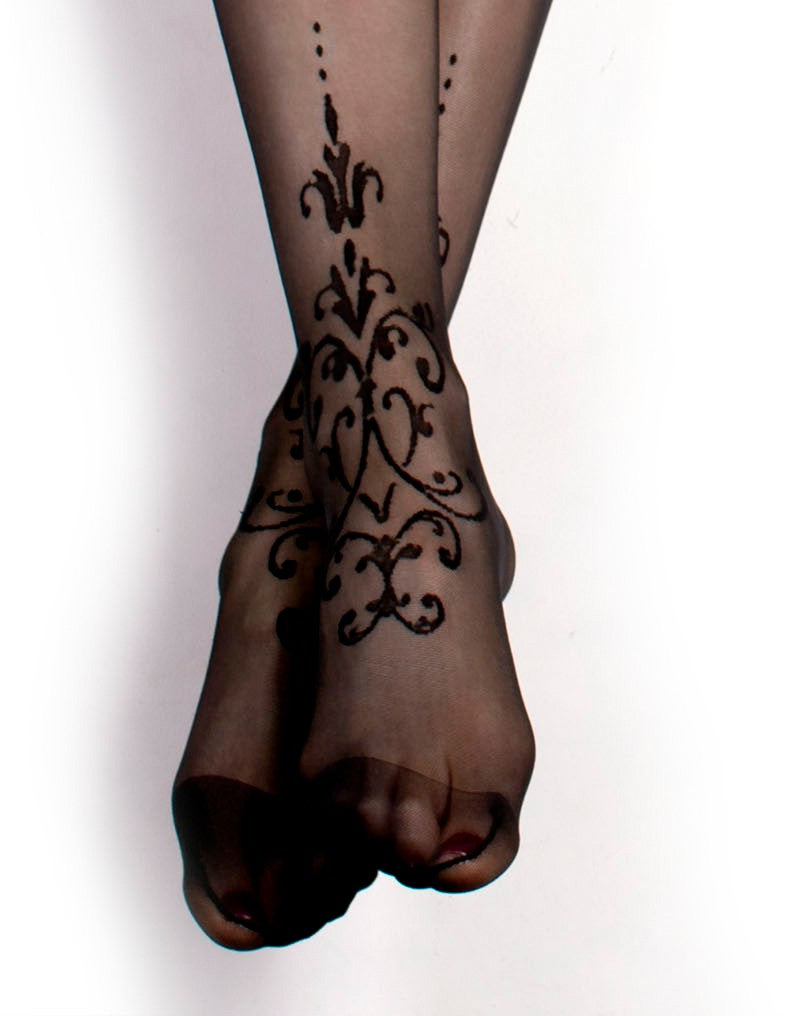 6: Ballerina - Fantasy Hold Ups - Strümpfe (20 den) - Schwarz