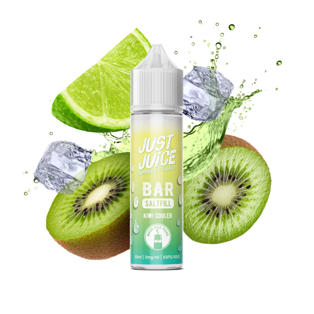 Just Juice BAR RANGE - Kiwi Cooler - 40ml - Shortfill