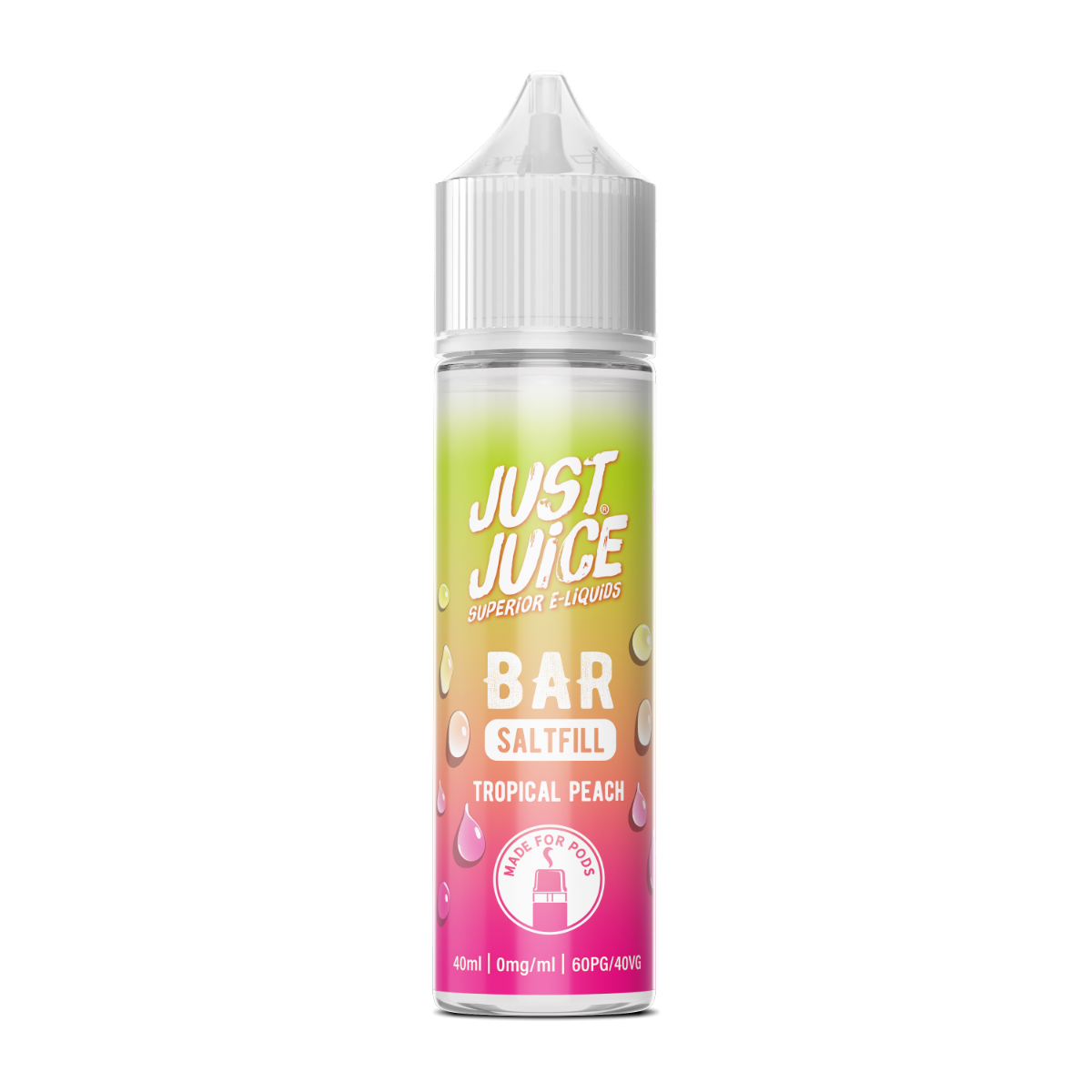 Just Juice BAR RANGE - Tropical Peach - 40ml - Shortfill