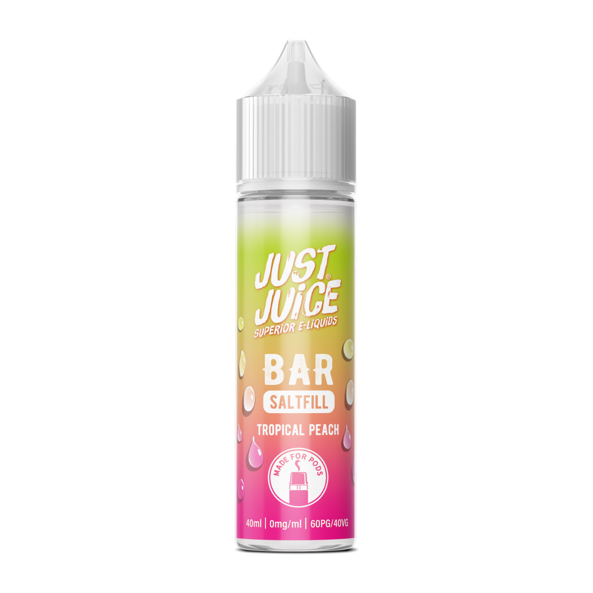 Just Juice BAR RANGE - Tropical Peach - 40ml - Shortfill