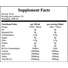 BCAA 80000mg Liquid - 1000ml - Apple