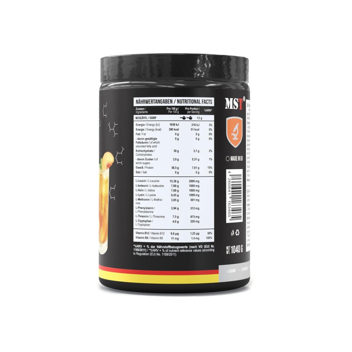 BCAA EAA 1040g Peach ice tea