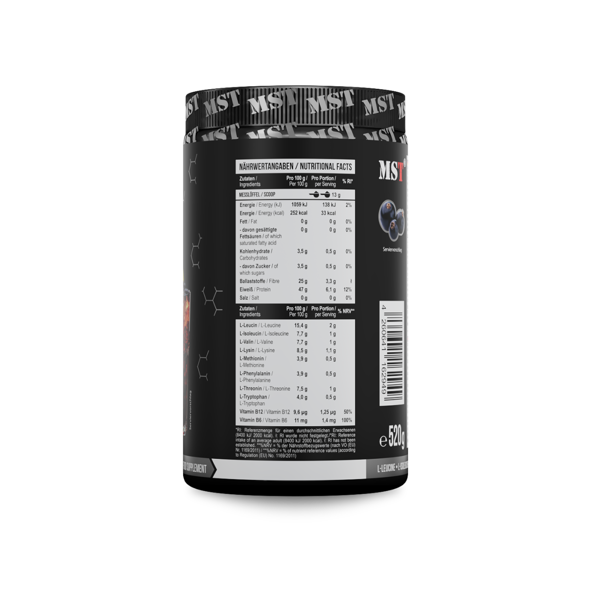 BCAA EAA 520g Blackcurrant