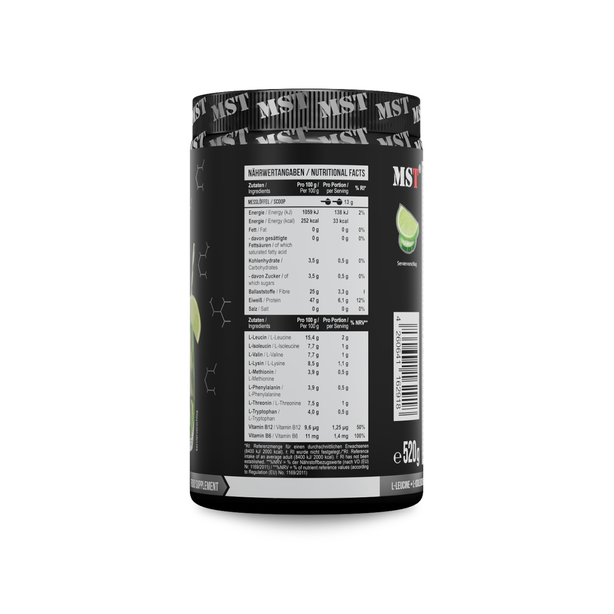 BCAA EAA 520g Cucumber lime