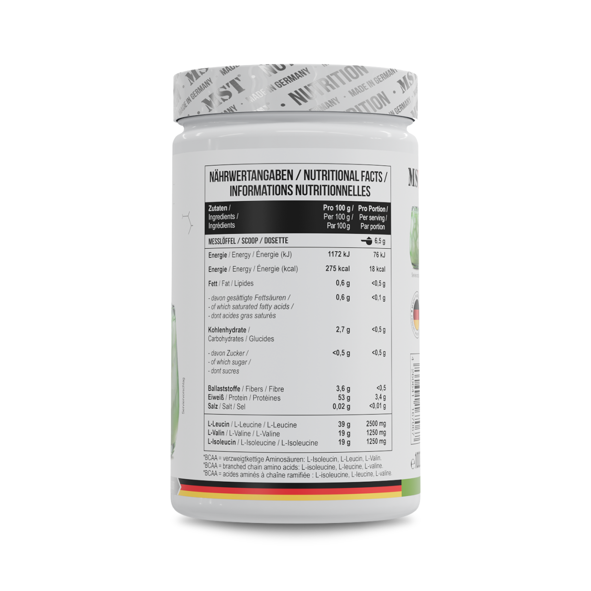 BCAA Zero 1000 g Green Apple