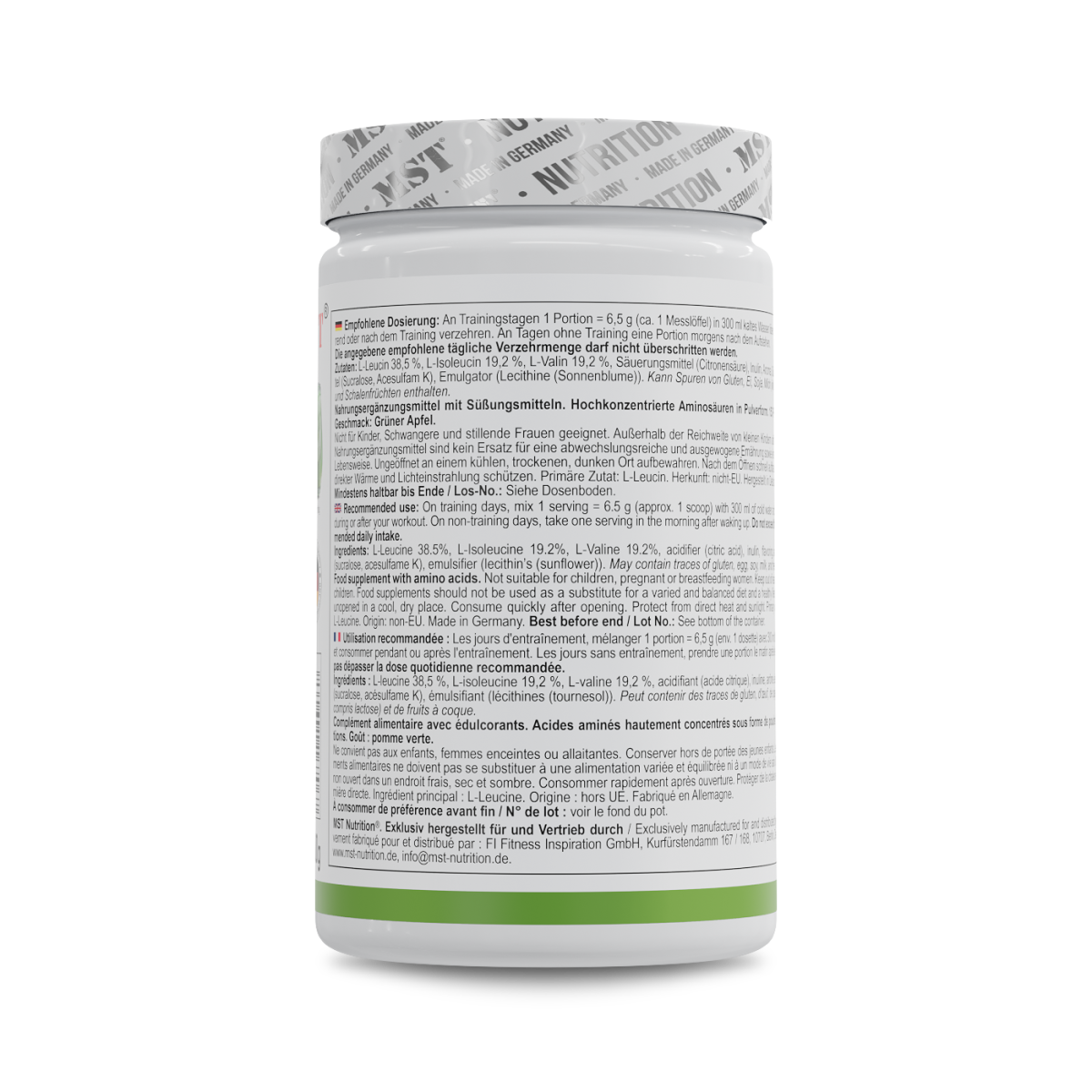 BCAA Zero 1000 g Green Apple