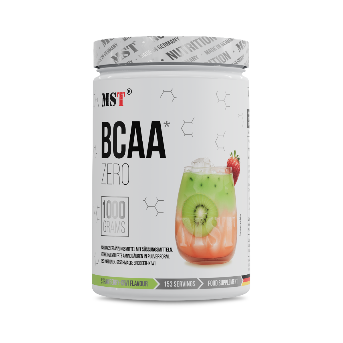 BCAA Zero 1000 g Strawberry kiwi