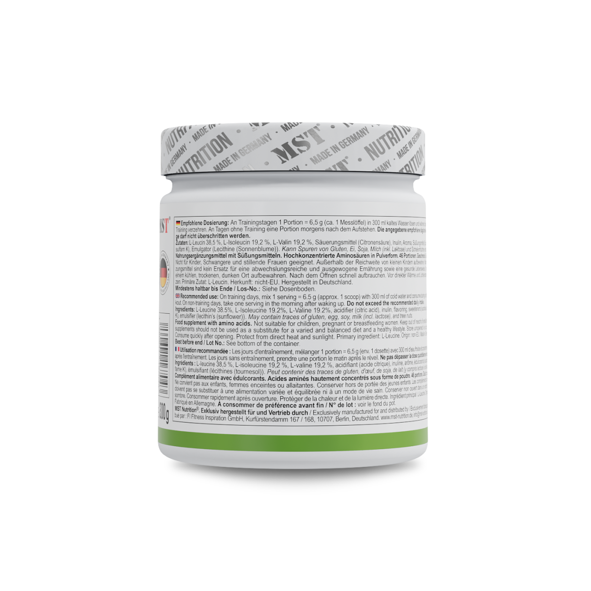 BCAA Zero 300 g Green Apple