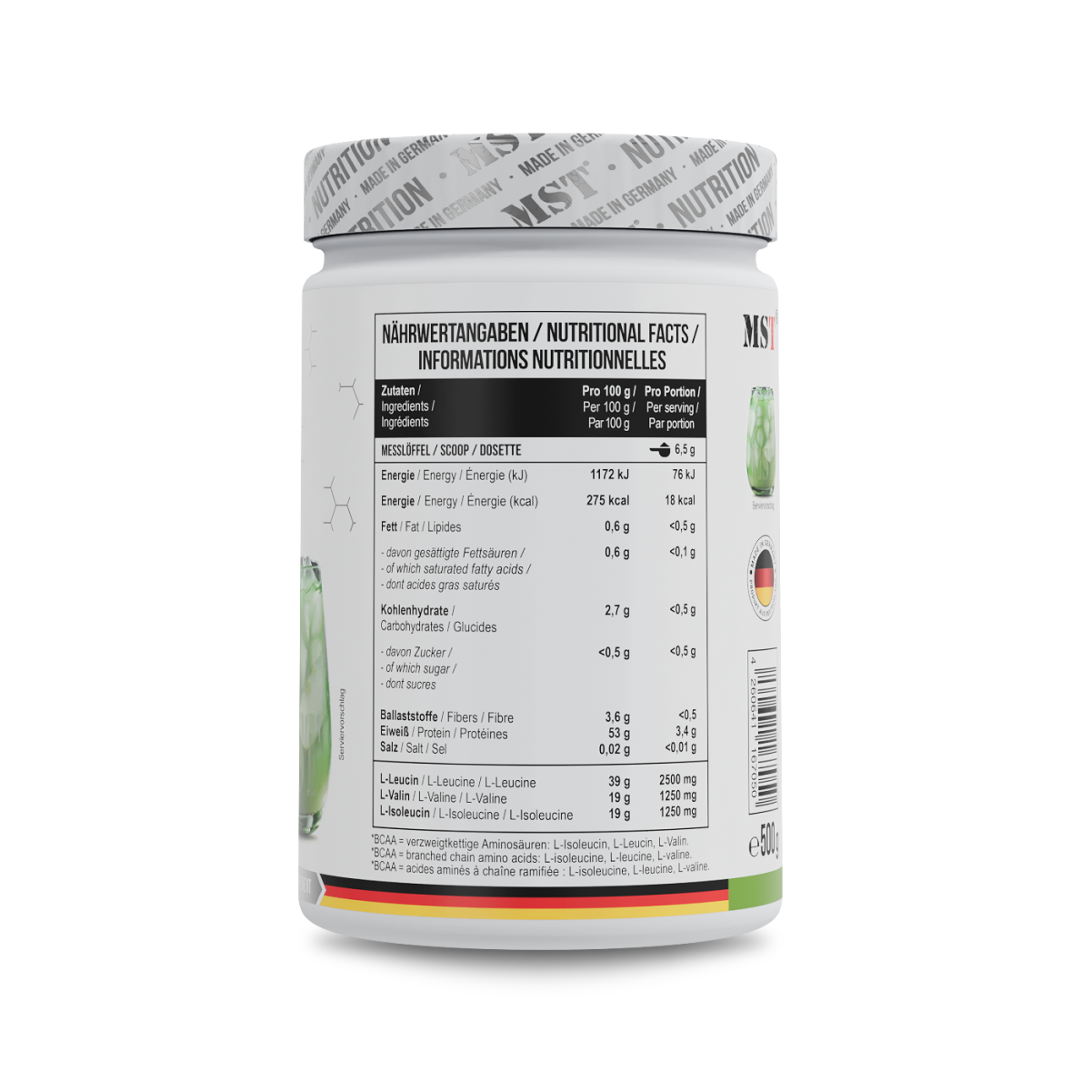 BCAA Zero 500 g Green Apple