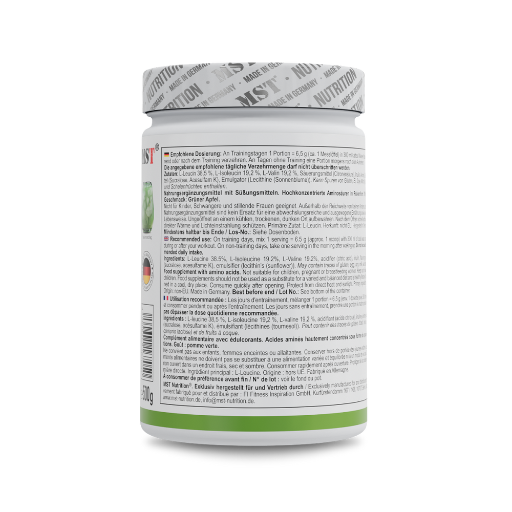 BCAA Zero 500 g Green Apple