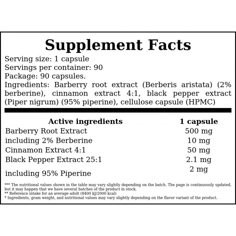 Berberine Stack - 90vcaps.