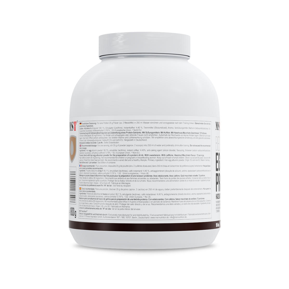 Best Egg Protein 1800 g Haselnuss Macchiato