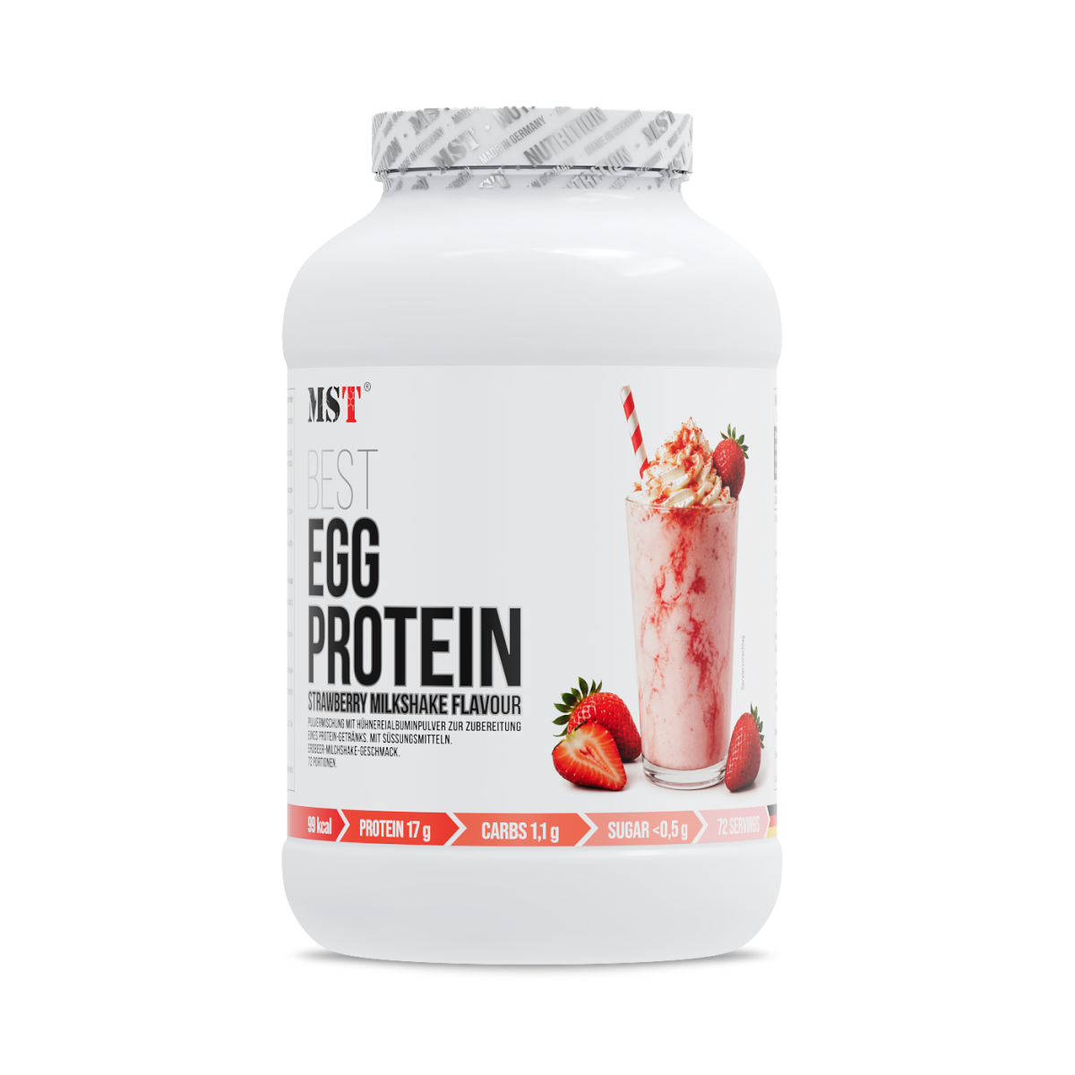 Best Egg Protein 1800 g Milkshake strawberry