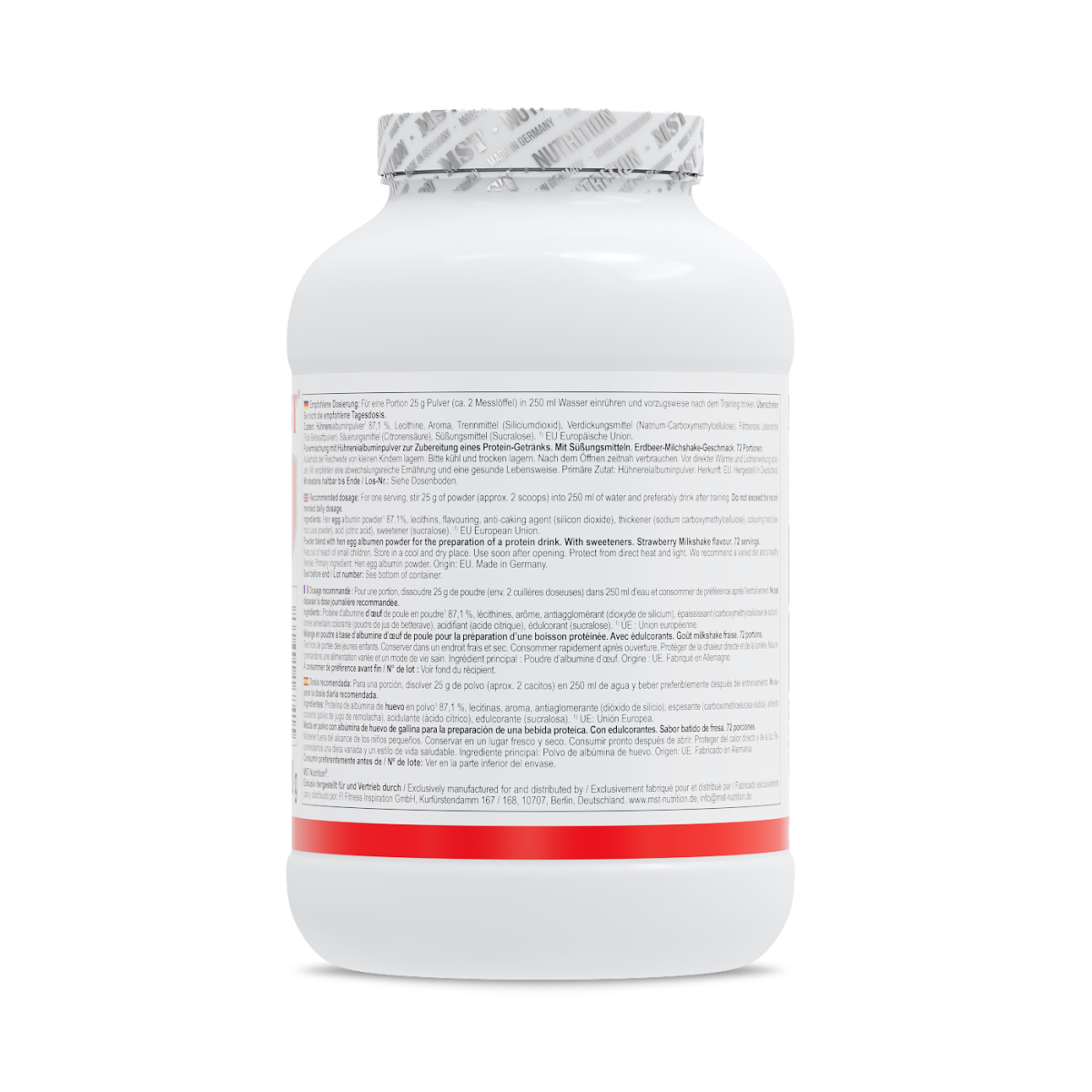 Best Egg Protein 1800 g Milkshake strawberry