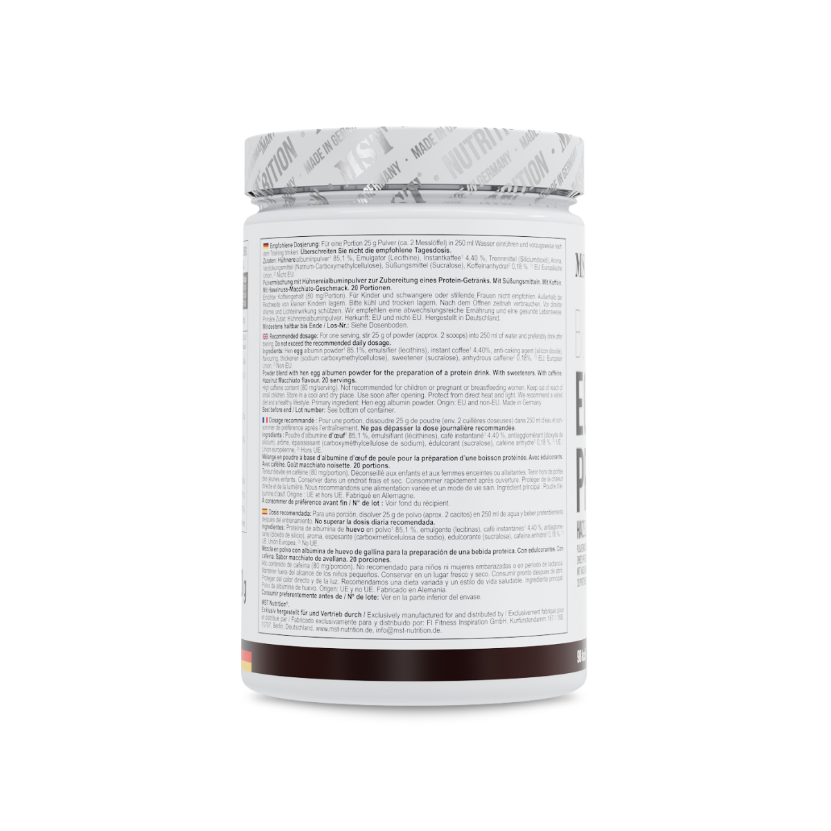 Best Egg Protein 500 g Haselnuss Macchiato