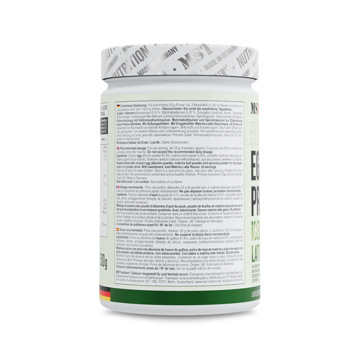 Best Egg Protein 500 g Matcha Latte
