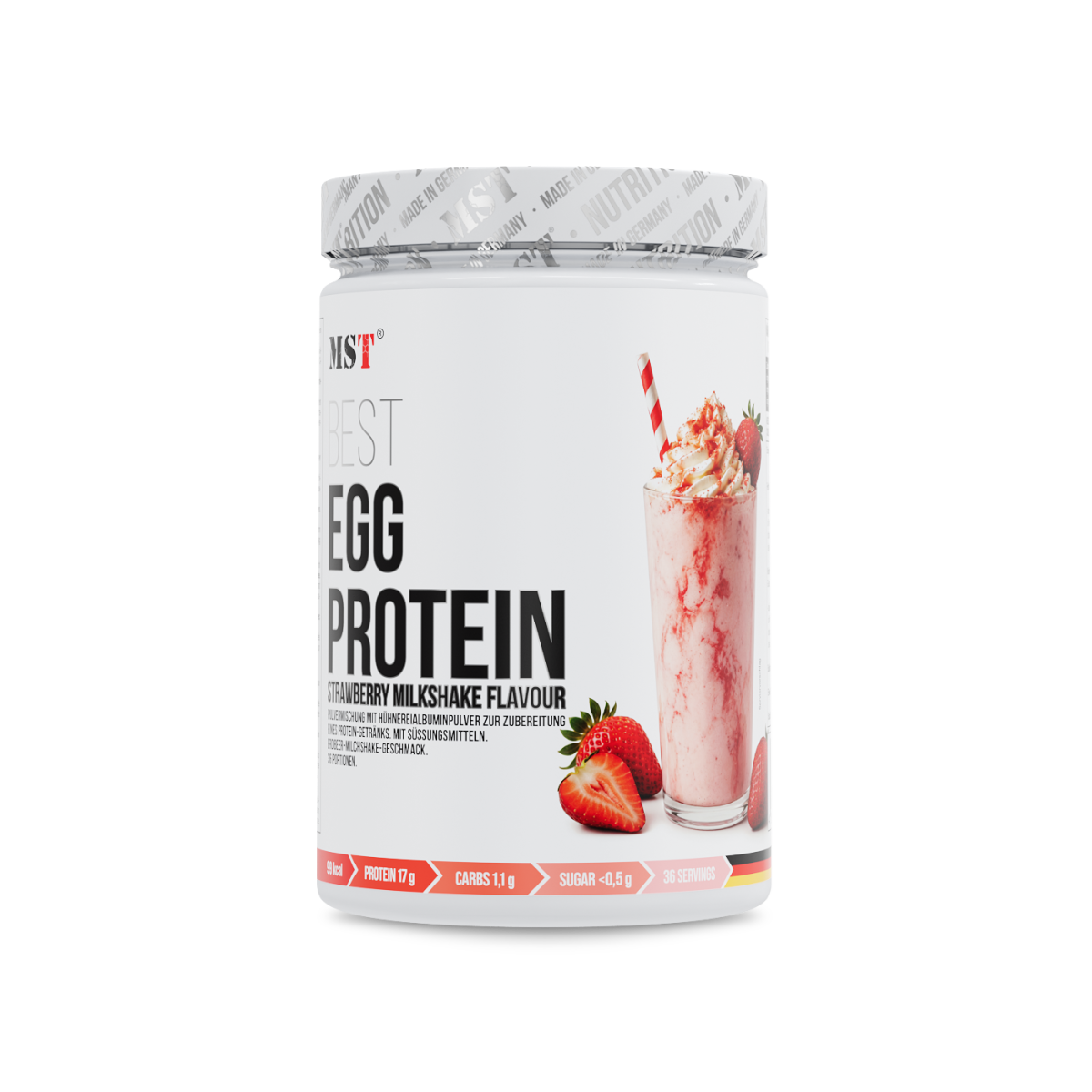 Best Egg Protein 900 g Milkshake strawberry