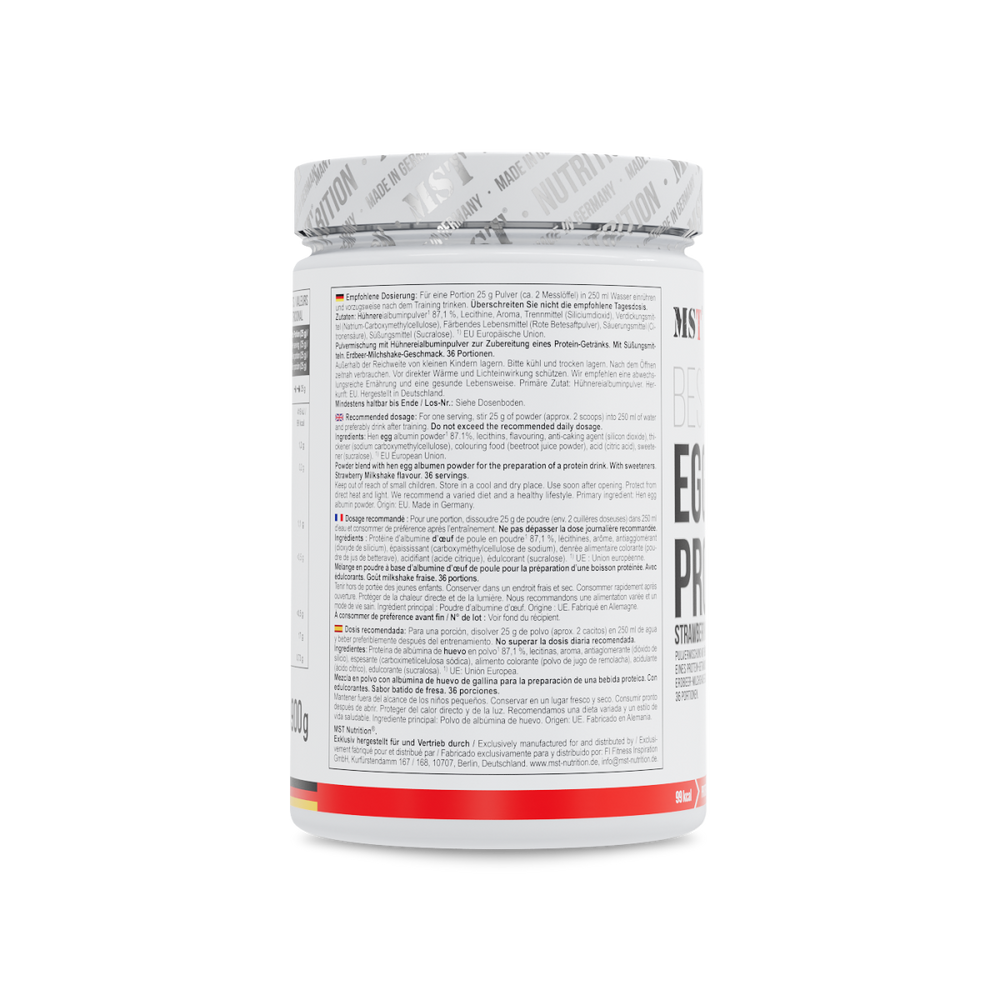 Best Egg Protein 900 g Milkshake strawberry