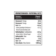 Beta Alanine 1200 mg 120 Kapseln