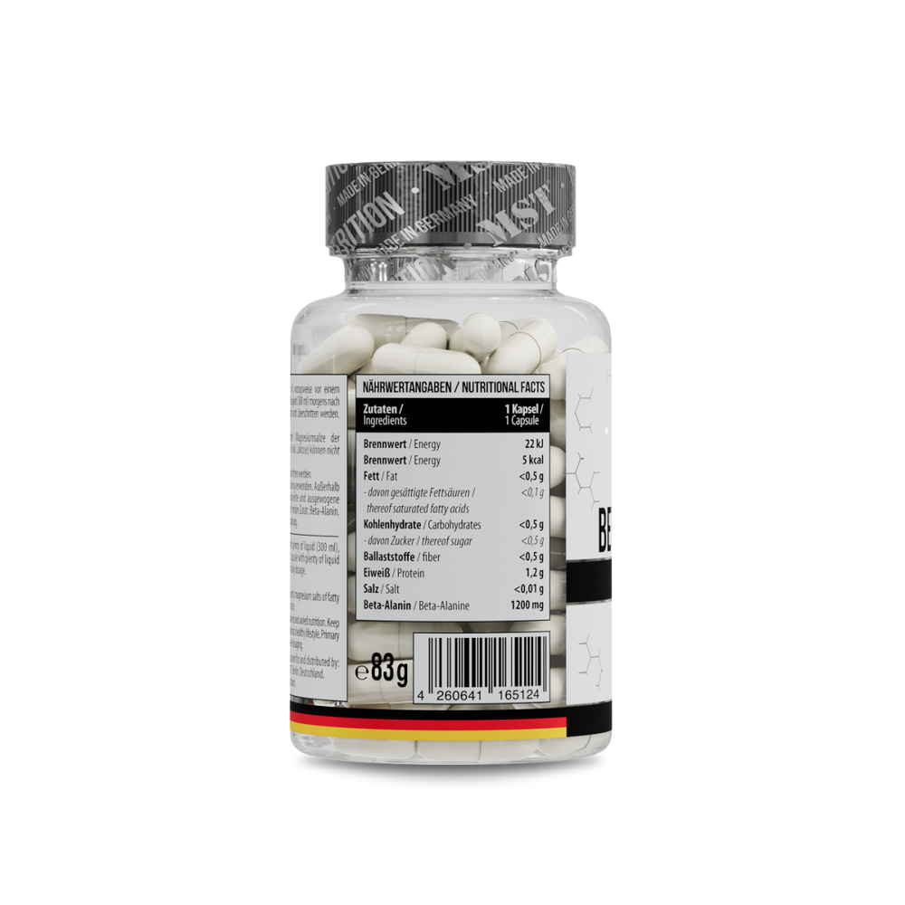 Beta Alanine 1200 mg 60 Kapseln