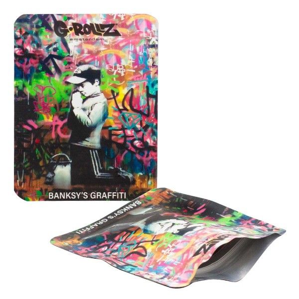 10x G-Rollz Alugrip, BANKSY Graffiti, 65 x 85mm