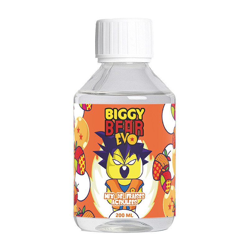 Biggy Bear - 200ml Liquid - EVO Mix de Fraises Acidulées (ohne Nikotin)
