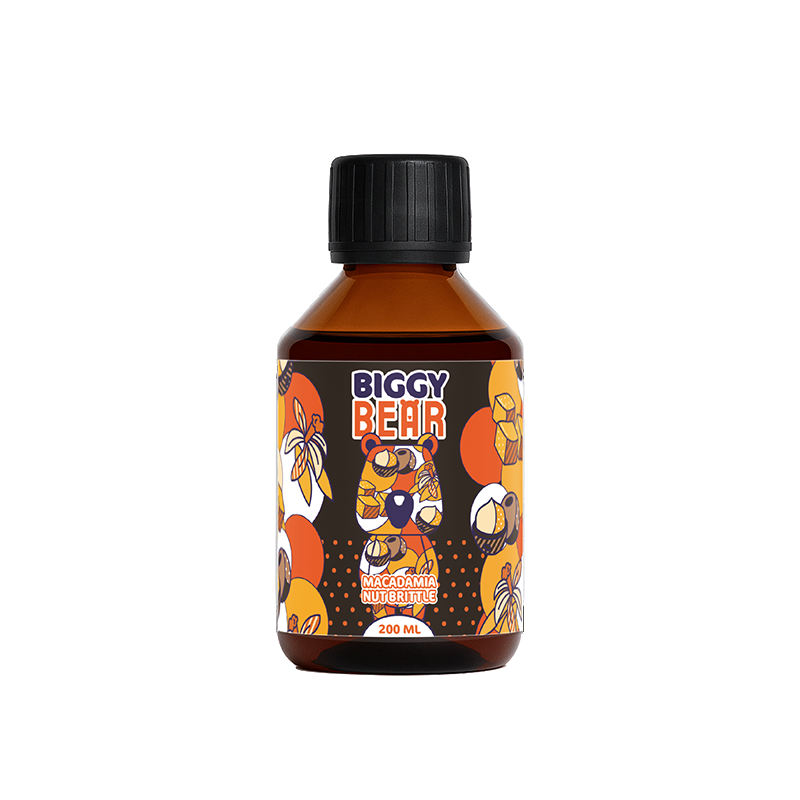 Biggy Bear - 200ml Liquid - Macadamia Nut Brittle (ohne Nikotin)