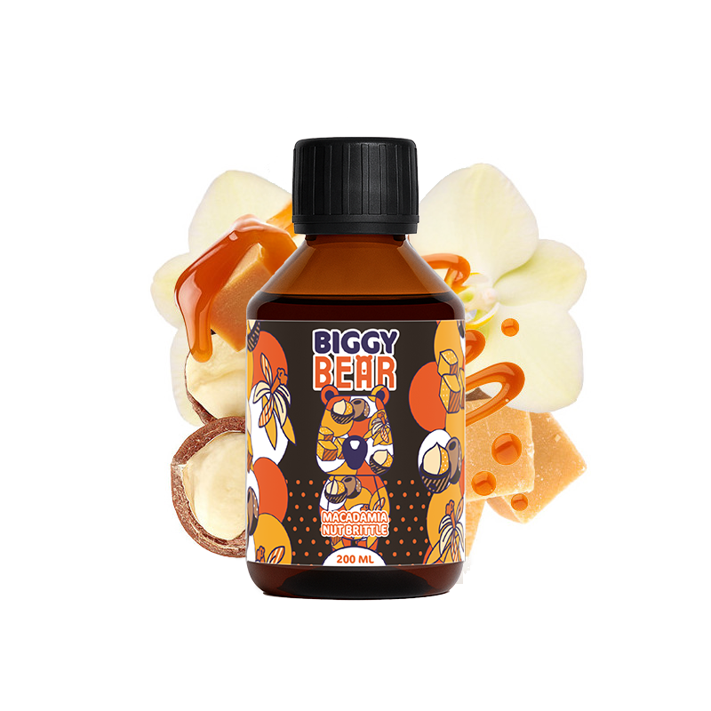 Biggy Bear - 200ml Liquid - Macadamia Nut Brittle (ohne Nikotin)