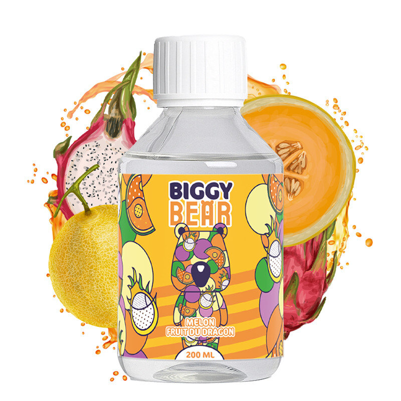 Biggy Bear - 200ml Liquid - Melon Fruit du Dragon (ohne Nikotin)