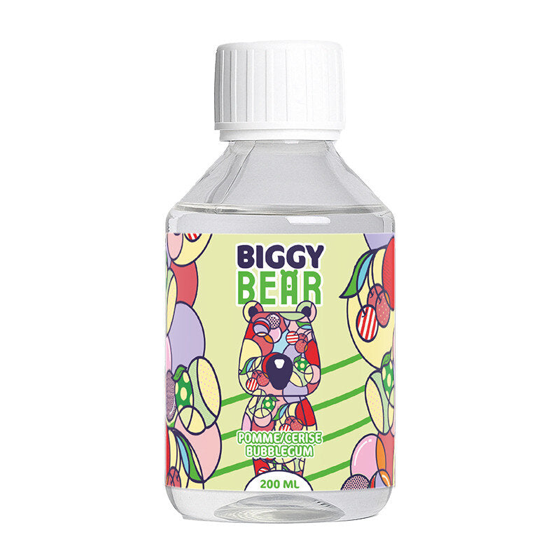 Biggy Bear - 200ml Liquid - Pomme Cerise Bubble Gum (ohne Nikotin)