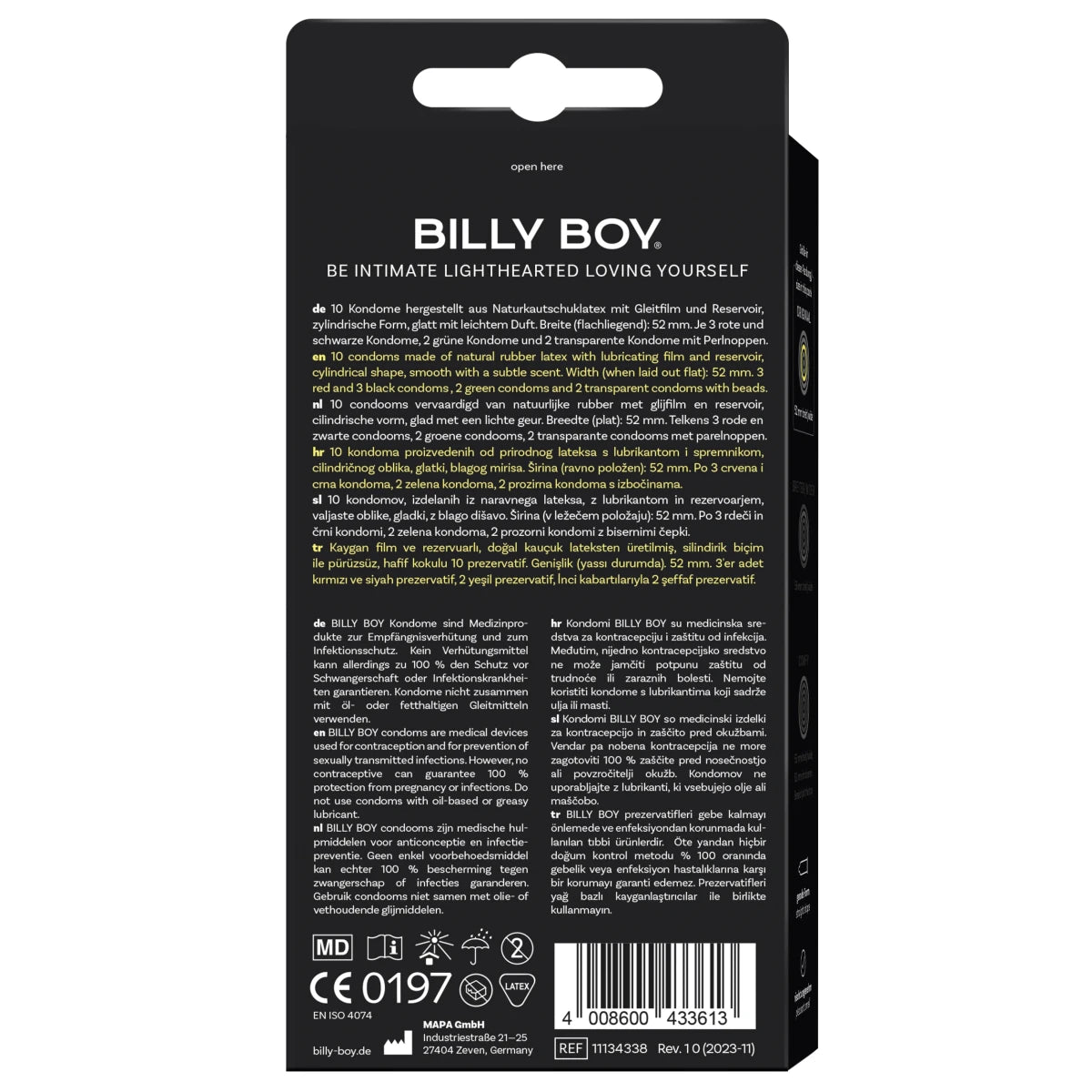 Billy Boy Kondome Bunte Vielfalt 10er Pack