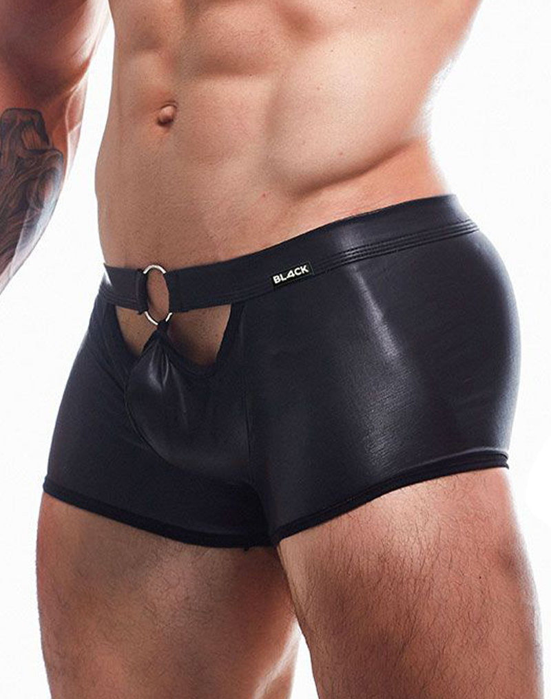 BL4CK by C4M - Peekaboo - Mini-Hose - Schwarz