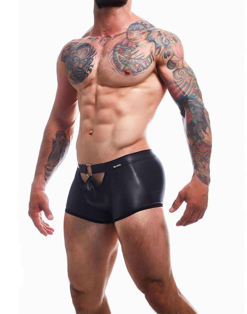 BL4CK by C4M - Peekaboo - Mini-Hose - Schwarz