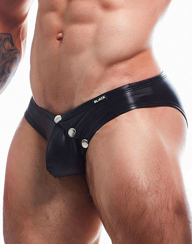 Rimba Bondage Play – Lederrock für Männer – Schwarz