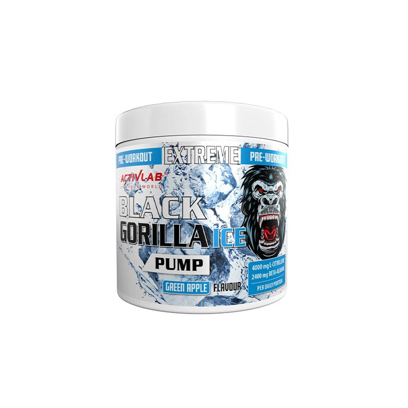 Black Gorilla Ice Pump PreWorkout - 300g - Green Apple