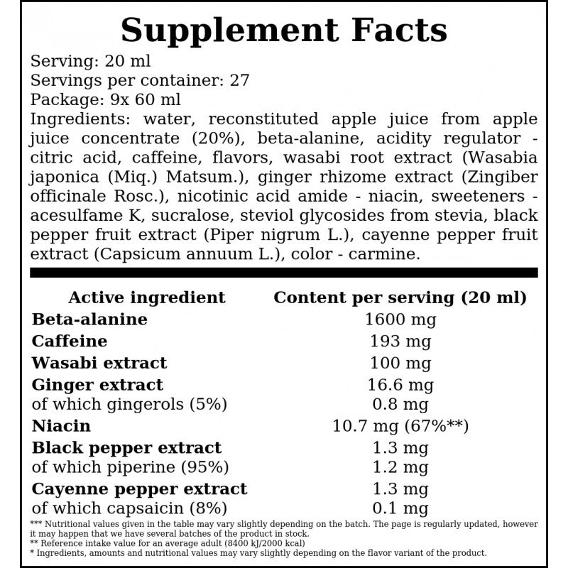 Blackweiler Shred Shot Glasampulle SAFT - 60ml - Citrus Punch x9