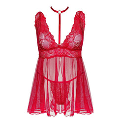 BN Milana babydoll & thong cherry