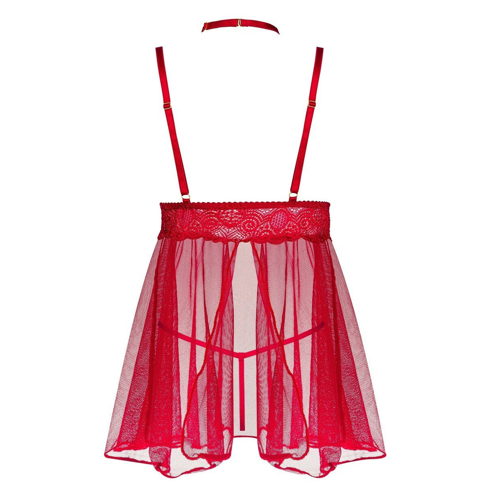 BN Milana babydoll & thong cherry
