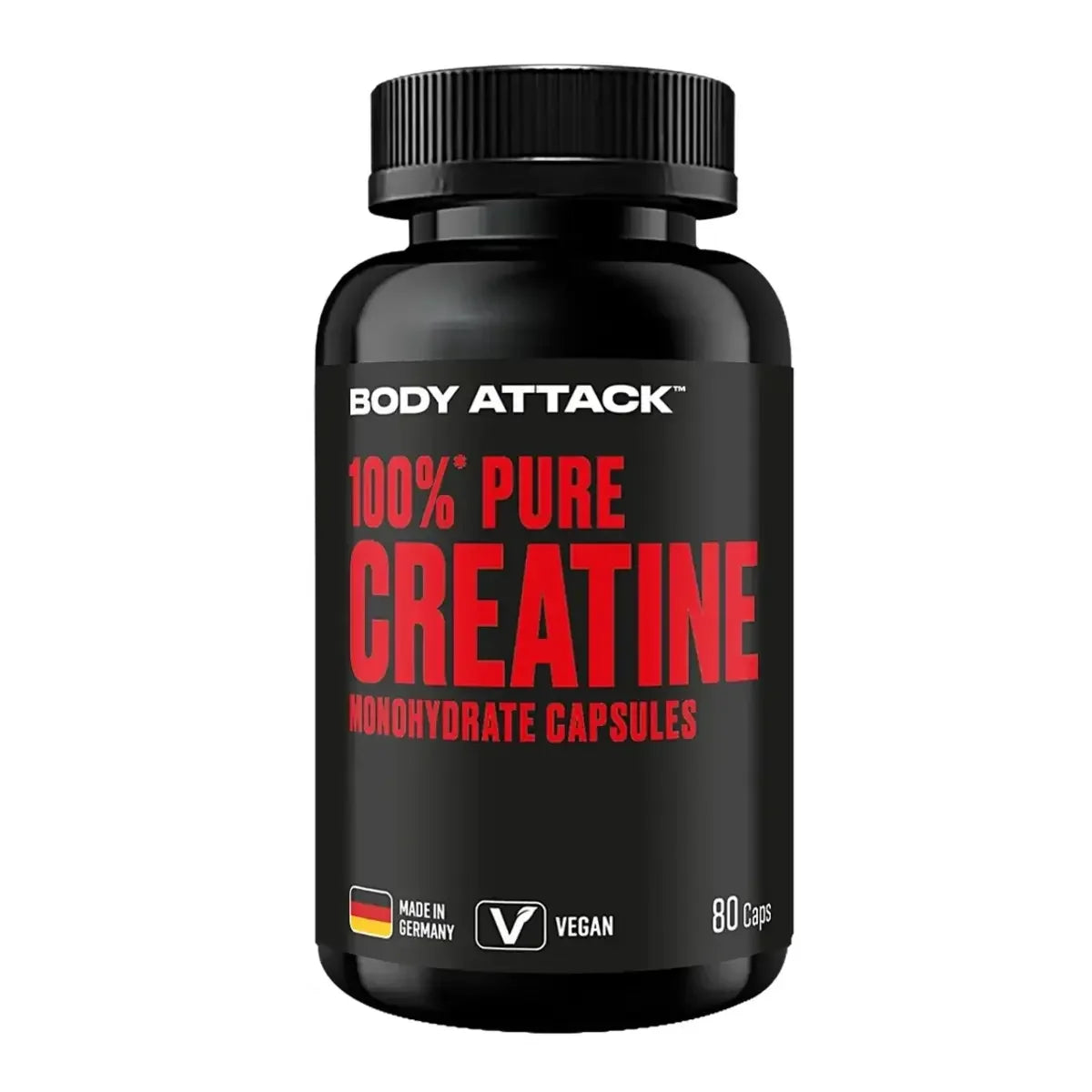 Body Attack 100% Pure Creatine 80 Kapseln