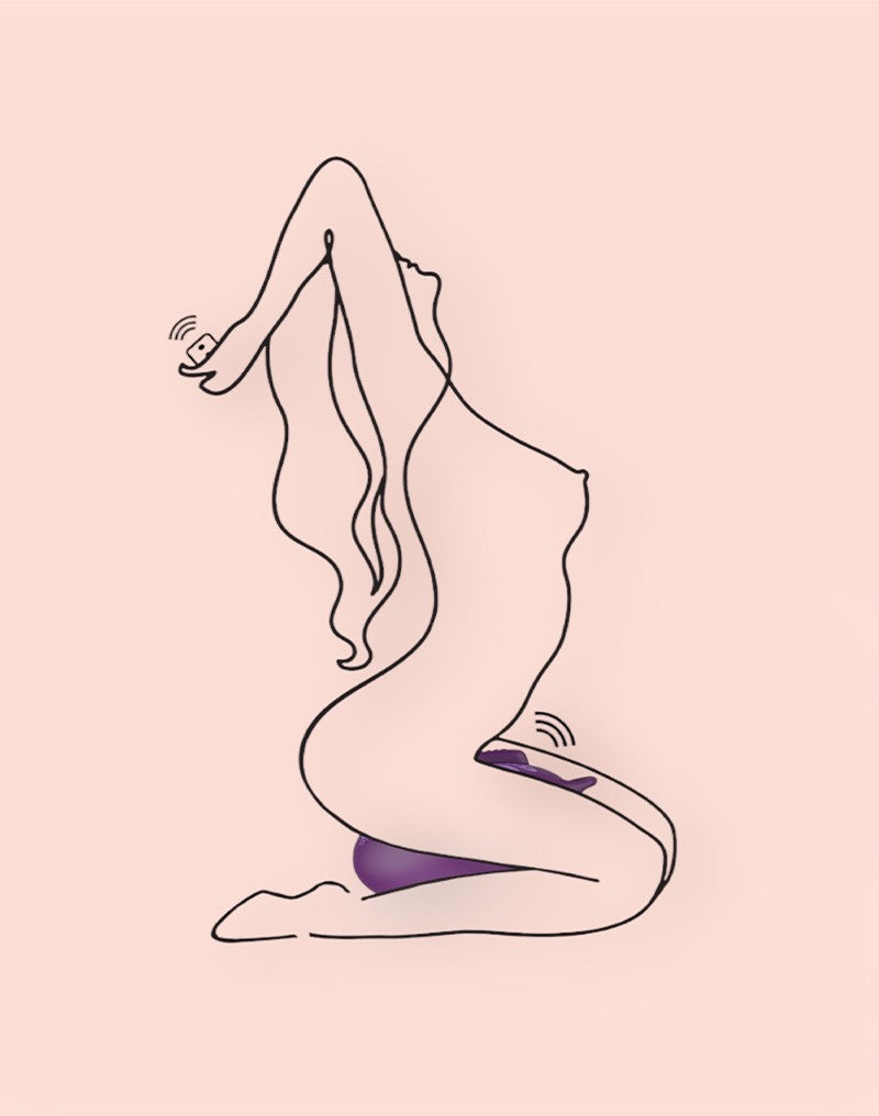 Bouncy Bliss - Flow - Aufsitzvibrator - Lila