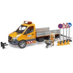 Bruder Mercedes Benz Sprinter Kommunal mit Fahrer, Light & Sound Modul & Zubehör