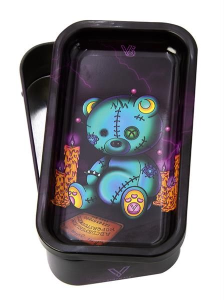 Metalldose mit Tray, Scary Bear, 12.5 x 7 x 3cm 