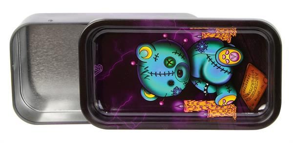 Metalldose mit Tray, Scary Bear, 12.5 x 7 x 3cm 