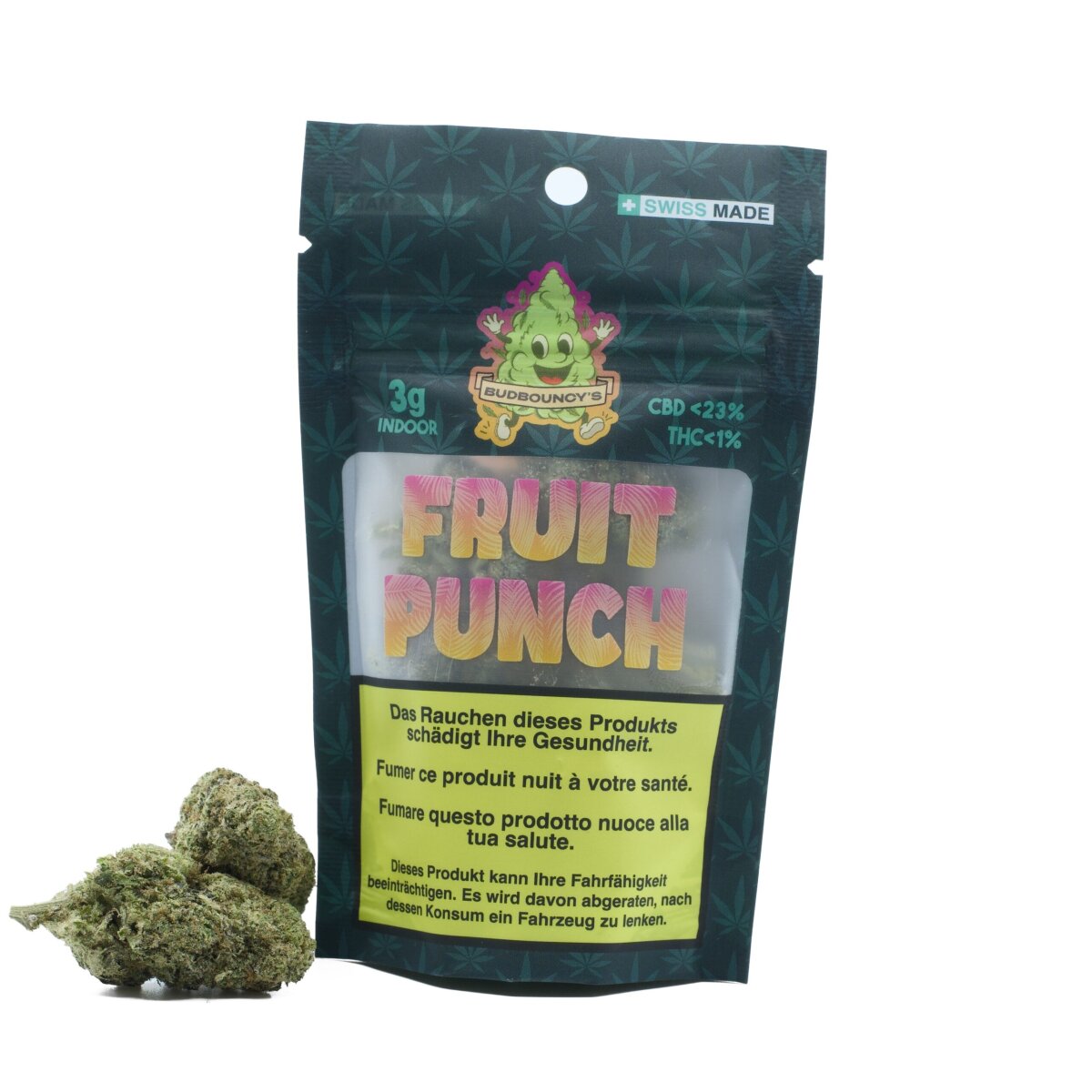 BudBouncy - Indoor CBD Blüten - Fruit Punch - 3g