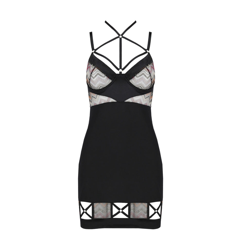 CA Lagerta chemise & thong black