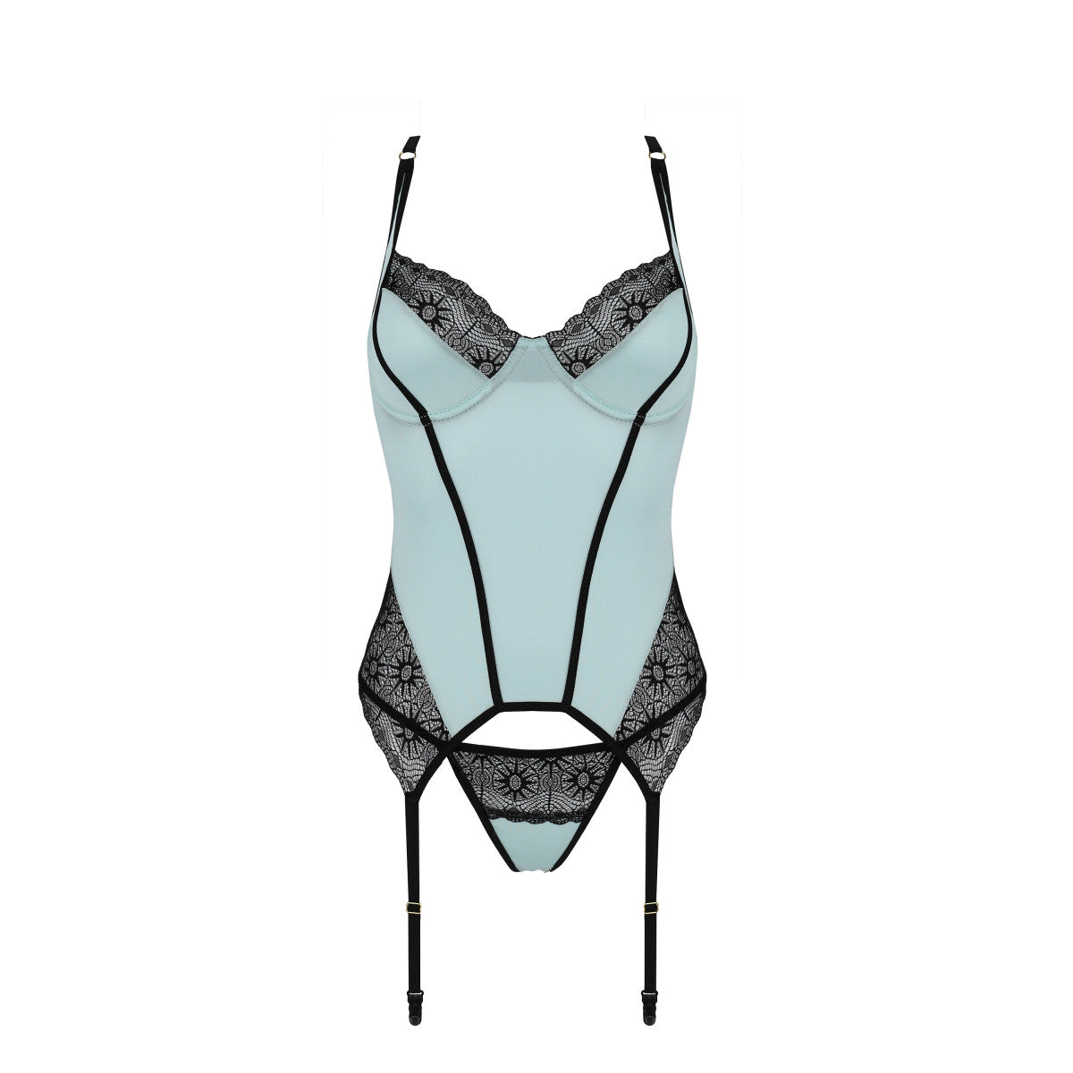CA Sidra corset & thong mint
