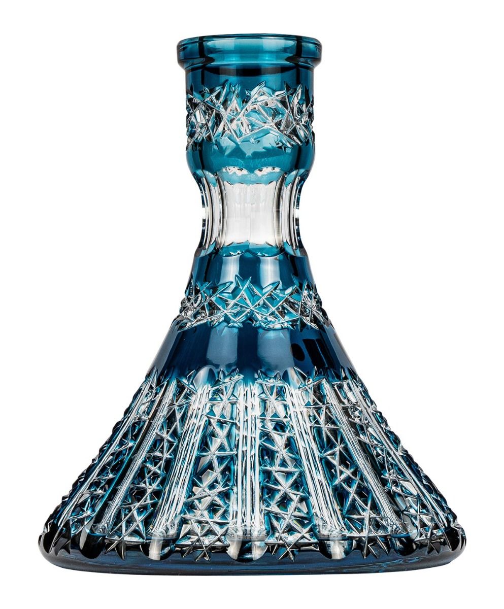 Caesar Crystal Steckbowl Cone - Vertical - Blue